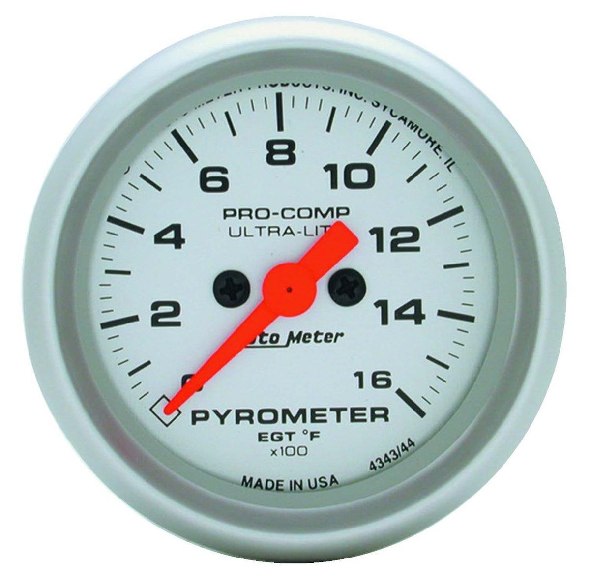 AutoMeter Products 4344 E.G.T. Kit 0-1600 F