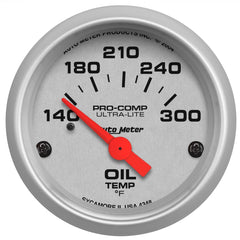AutoMeter Products 4348 GAUGE; OIL TEMP; 2 1/16in.; 140-300? F; ELECTRIC; ULTRA-LITE