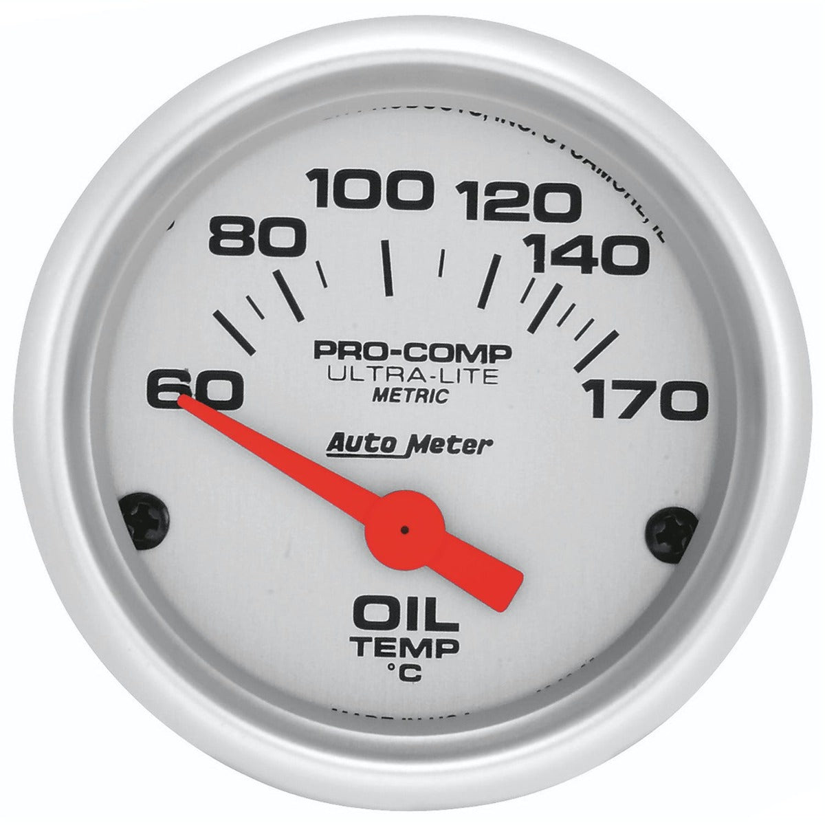 AutoMeter Products 4348-M Gauge; Oil Temp; 2 1/16in.; 60-170? F; Electric; Ultra-Lite