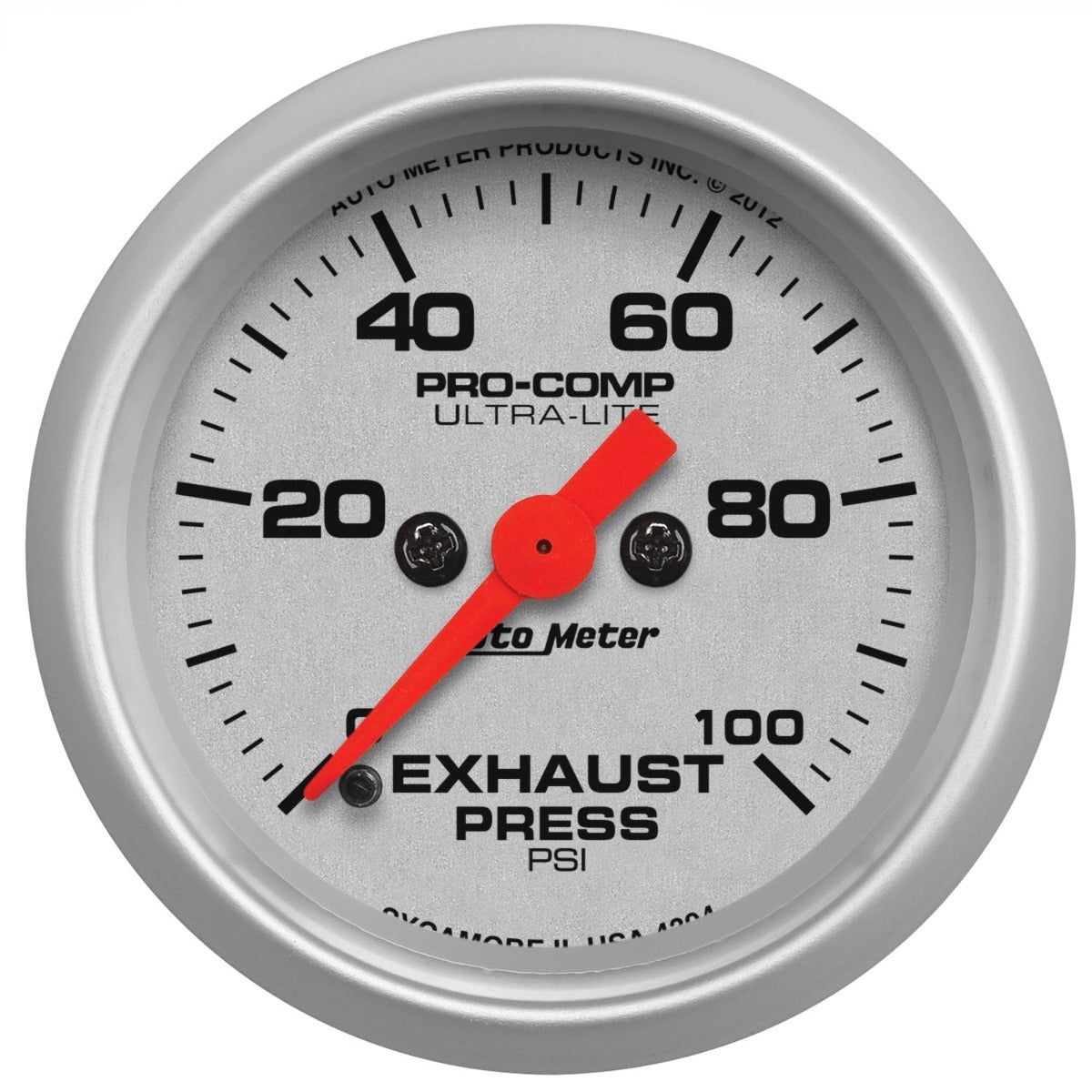 AutoMeter Products 4394 Gauge; Exhaust Press; 2 1/16in.; 100psi; Digital Stepper Motor; Ultra-Lite