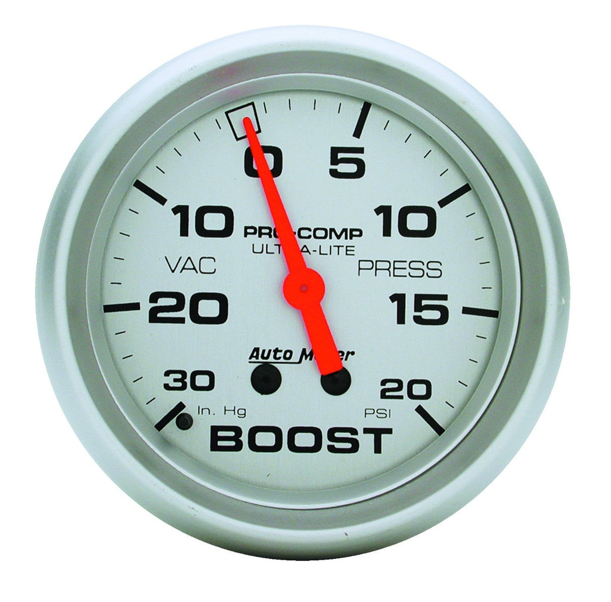 AutoMeter Products 4401 Gauge; Vac/Boost; 2 5/8in.; 30inHg-20psi; Mechanical; Ultra-Lite