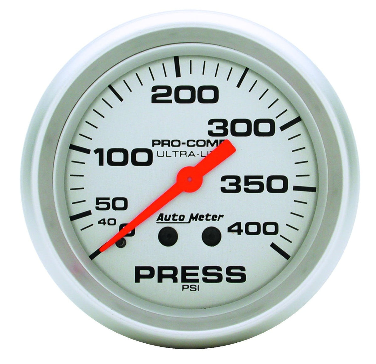 AutoMeter Products 4424 GAUGE; PRESSURE; 2 5/8in.; 400PSI; MECHANICAL; ULTRA-LITE