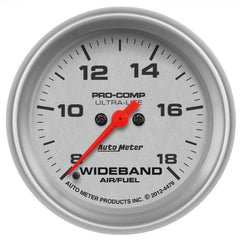 AutoMeter Products 4479 2-5/8 Analog Wideband Air/Fuel Ratio Gauge, FSE, Ultra-Nite