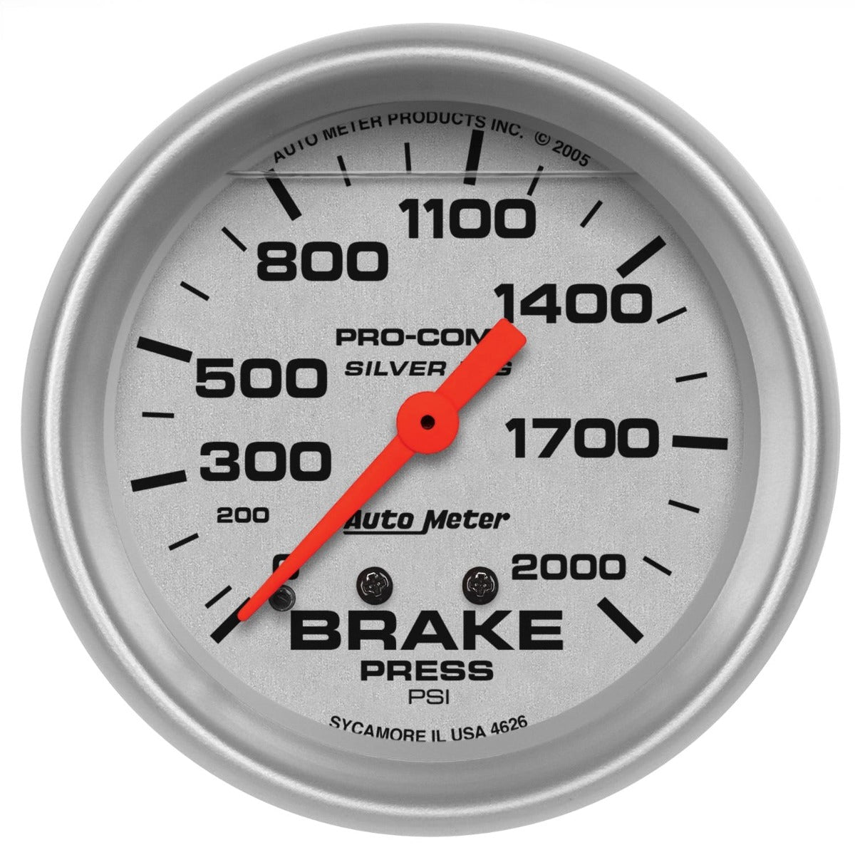 AutoMeter Products 4626 Brake Press 0-2000 PSI LFG