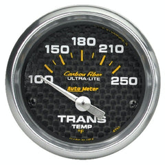AutoMeter Products 4757 Gauge; Transmission Temp; 2 1/16in.; 100-250? F; Electric; Carbon Fiber