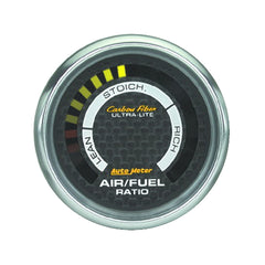 AutoMeter Products 2-1/16 in. NARROWBAND AIR/FUEL RATIO, LEAN-RICH, CARBON FIBER PN. 4775