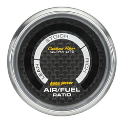 AutoMeter Products 2-1/16 in. NARROWBAND AIR/FUEL RATIO, LEAN-RICH, CARBON FIBER PN. 4775