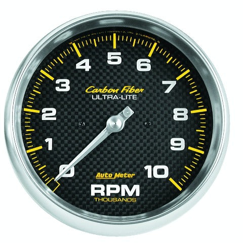 AutoMeter Products 4898 GAUGE; TACHOMETER; 5in.; 10K RPM; IN-DASH; CARBON FIBER
