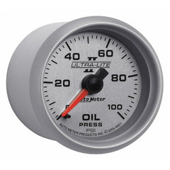 AutoMeter Products 4921 Gauge; Oil Pressure; 2 1/16in.; 100psi; Mechanical; Ultra-Lite II