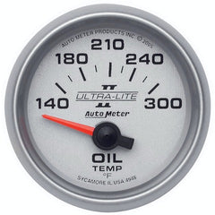 AutoMeter Products 4948 GAUGE; OIL TEMP; 2 1/16in.; 140-300? F; ELECTRIC; ULTRA-LITE II