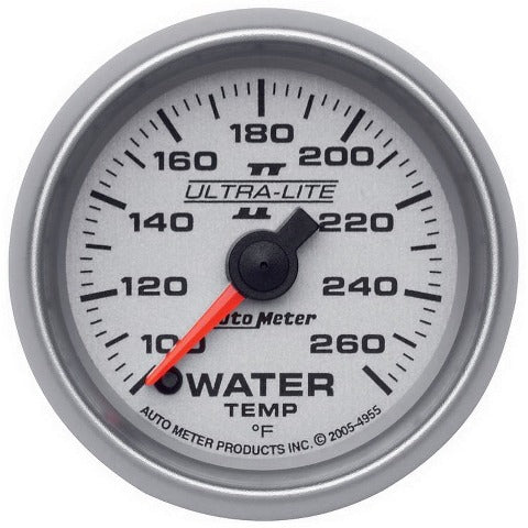 AutoMeter Products 4955 GAUGE; WATER TEMP; 2 1/16in.; 100-260? F; DIGITAL STEPPER MOTOR; ULTRA-LITE II