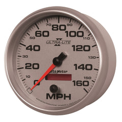 AutoMeter Products 4989 Gauge; Speedometer; 5in.; 160mph; Elec. Programmable; Ultra-Lite II