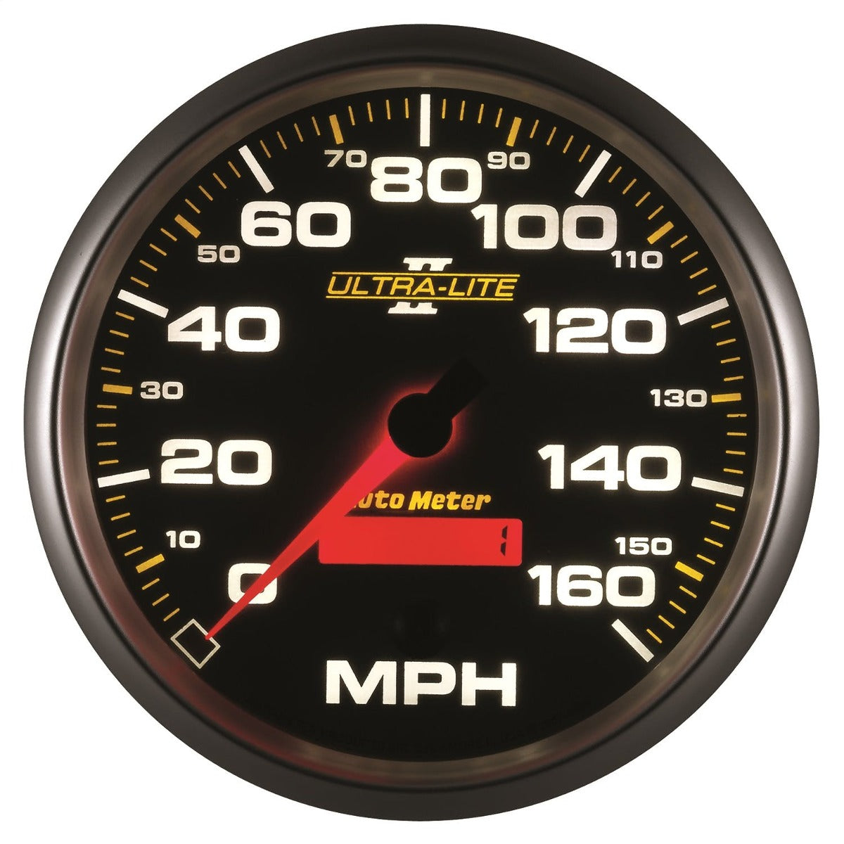 AutoMeter Products 4989 Gauge; Speedometer; 5in.; 160mph; Elec. Programmable; Ultra-Lite II