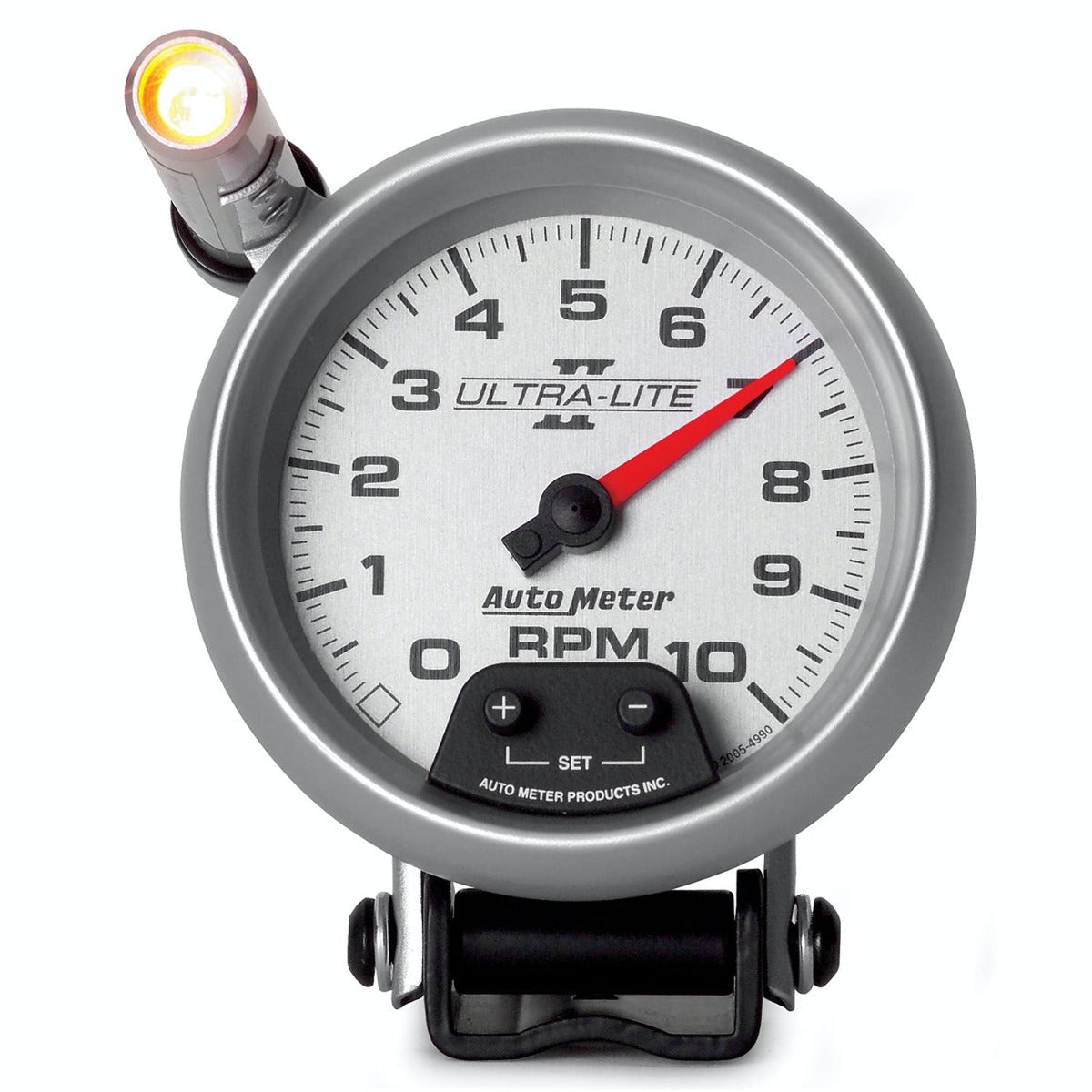 AutoMeter Products 4990 Gauge; Tachometer; 3 3/4in.; 10k RPM; Pedestal w/ext. Quick-Lite; Ultra-Lite II