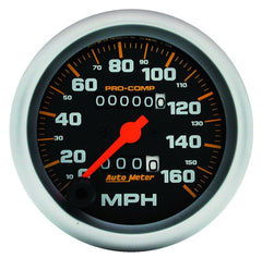 AutoMeter Products 5153 Pro-Comp Mechanical In-Dash Speedometer 3 3/8in. 160 MPH Resettable Trip