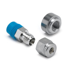 AutoMeter Products 5255 FITTING; THERMOCOUPLE COMPRESS; 3/16in.; 1/8in. NPTF MALE; STAINLESS; INCL. WELD