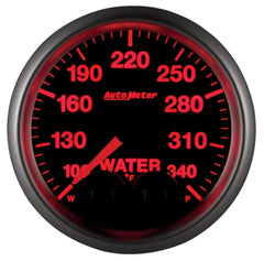 AutoMeter Products 5655 Gauge; Water Temp; 2 1/16in.; 340? F; Stepper Motor w/Peak/Warn; Elite