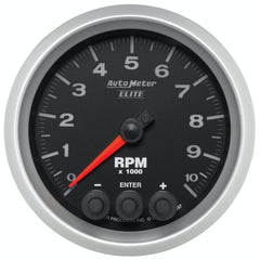 AutoMeter Products 5697 3 3/8 In Dash Tach 0-10,000 RPM, Elite
