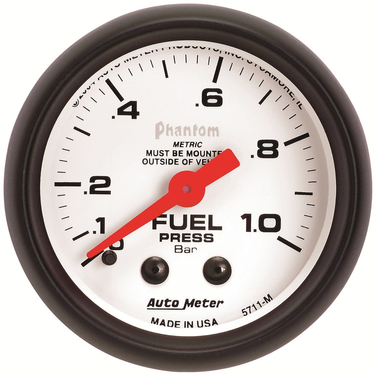 AutoMeter Products 5711-M Fuel Press 0-1.0 Bar (2-1/16in)