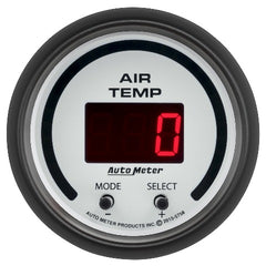 AutoMeter Products 5758 Air Temperature Gauge, Dual 2 1/16 0-300? F Digital, Phantom