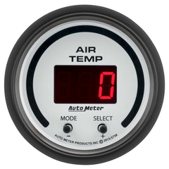 AutoMeter Products 5758 Air Temperature Gauge, Dual 2 1/16 0-300? F Digital, Phantom