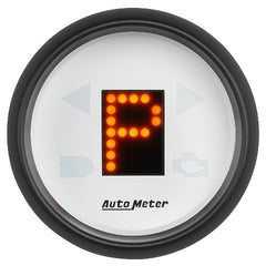 AutoMeter Products 5759 2-1/16 White Dial, Flat Lens, Black Super, Red Display