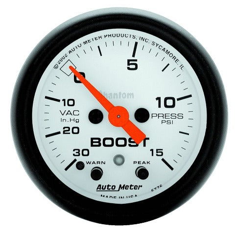 AutoMeter Products 5776 Boost/Vac 30 In. Hg/15 PSI