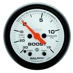 AutoMeter Products 5776 Boost/Vac 30 In. Hg/15 PSI