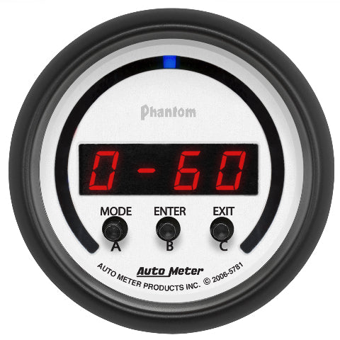 AutoMeter Products 2-1/16 in. D-PIC, -2G-+2G, PHANTOM PN. 5781