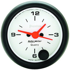 AutoMeter Products 5785 GAUGE; CLOCK; 2 1/16in.; 12HR; ANALOG; PHANTOM