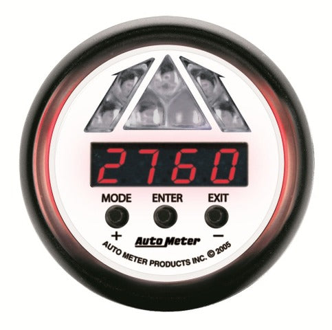 AutoMeter Products 5787 Gauge; Shift Light; Digital RPM w/Amber LED Light; DPSS Level 1; Phantom