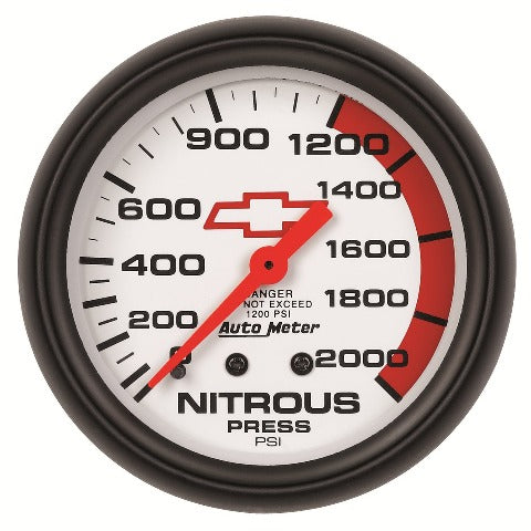 AutoMeter Products 5828-00406 2-5/8 Nitrous 0 2000 PSI Mech, GM