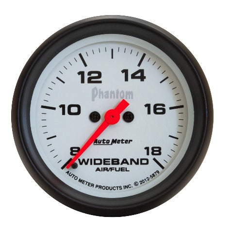 AutoMeter Products 5879 GAUGE; AIR/FUEL RATIO-WIDEBAND; ANALOG; 2 5/8in.; 8:1-18:1; STEPPER MOTOR; PHANT