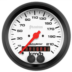 AutoMeter Products 5880-M GAUGE; SPEEDOMETER; 3 3/8in.; 225KM/H; GPS; PHANTOM