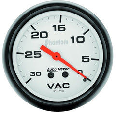 AutoMeter Products 5884 GAUGE; VACUUM; 2 5/8in.; 30INHG; MECHANICAL; PHANTOM
