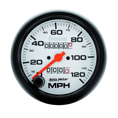 AutoMeter Products 5892 Gauge; Speedometer; 3 3/8in.; 120mph; Mechanical; Phantom