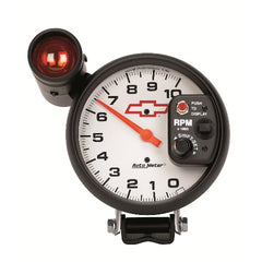 AutoMeter Products 5899-00406 GAUGE; TACH; 5in.; 10K RPM; PEDESTAL W/EXT. SHIFT-LITE; GM BOWTIE WHITE