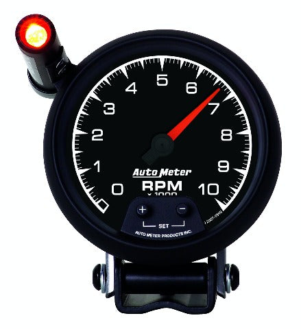 AutoMeter Products 5990 Gauge; Tachometer; 3 3/4in.; 10k RPM; Pedestal w/ext. Quick-Lite; ES