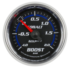 AutoMeter Products 6103-M2 Vac/Boost Gauge, 2 1/16, -1 - +2 Bar, Mechanical Cobalt