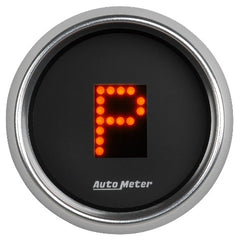 AutoMeter Products 6150 2-1/16 Black Dial, Flat Lens, Bright Super Bezel, Red Display