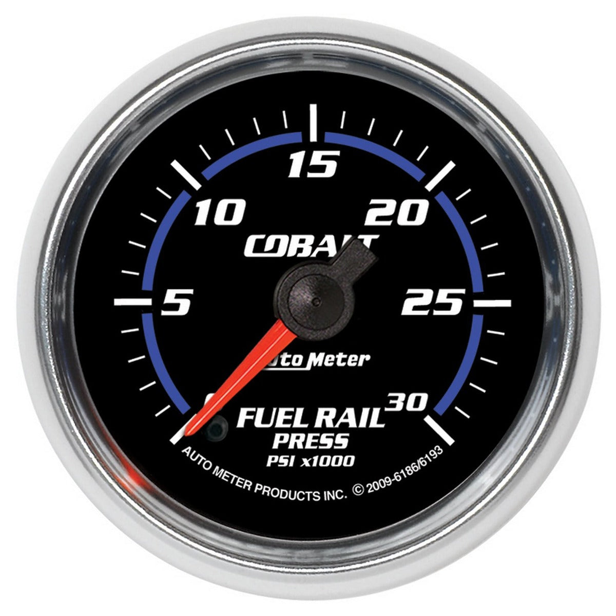 AutoMeter Products 6186 2-1/16 Fuel Rail Pressure Gauge Cobalt - 0 to 30,000 psi