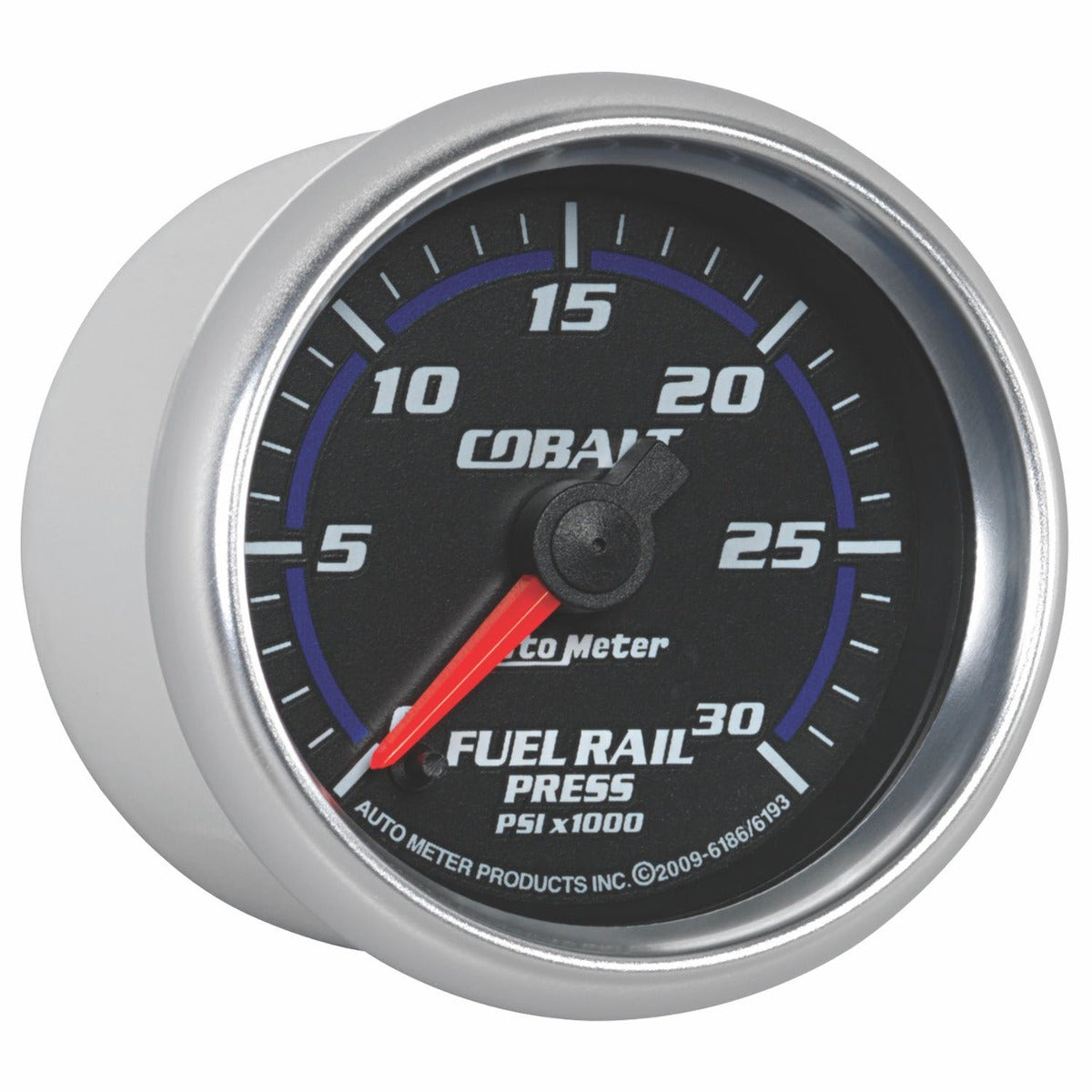 AutoMeter Products 6186 2-1/16 Fuel Rail Pressure Gauge Cobalt - 0 to 30,000 psi