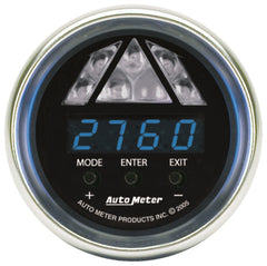 AutoMeter Products 6187 GAUGE; SHIFT LIGHT; DIGITAL RPM W/BLUE LED LIGHT; DPSS LEVEL 1; COBALT