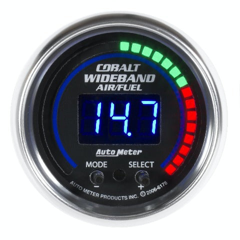 AutoMeter Products 6197 GAUGE; AIR/FUEL RATIO-PRO PLUS; 2 1/16in.; 10:1-20:1; DIGITAL W/PEAK/WARN; COBAL