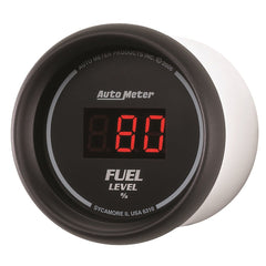 AutoMeter Products 6310 2-1/16in Fuel Level, Prog w/Presets - Digital Black