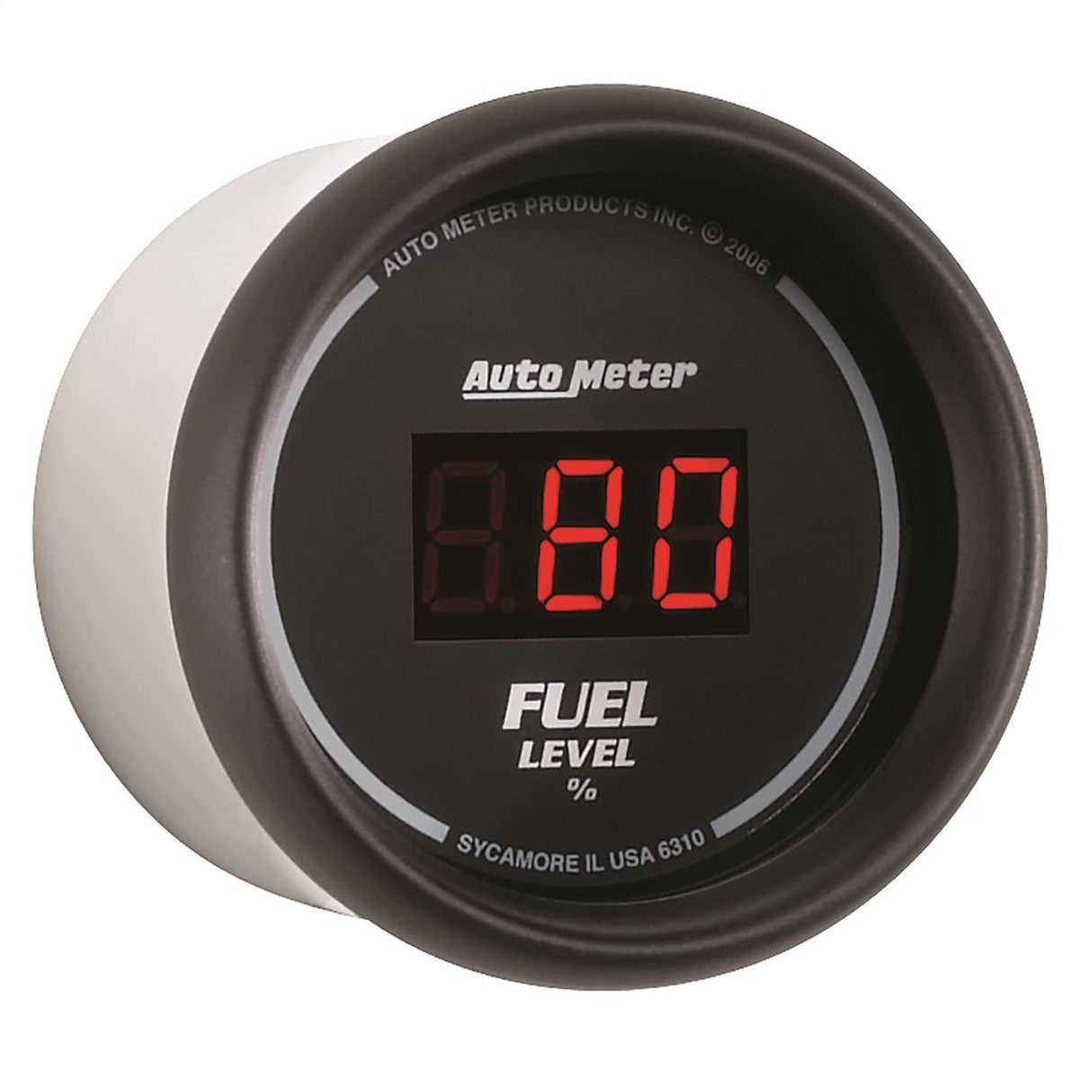 AutoMeter Products 6310 2-1/16in Fuel Level, Prog w/Presets - Digital Black