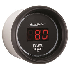 AutoMeter Products 6310 2-1/16in Fuel Level, Prog w/Presets - Digital Black