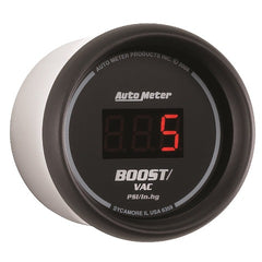 AutoMeter Products 6359 2-1/16in Boost-Vac, 30/30 Digital Black