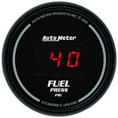 AutoMeter Products 6363 2-1/16in Fuel Press, 0- 100 PSI - Digital Black