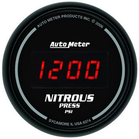 AutoMeter Products 6374 2-1/16in Nitrous, 0-2000 PSI - Digital Black